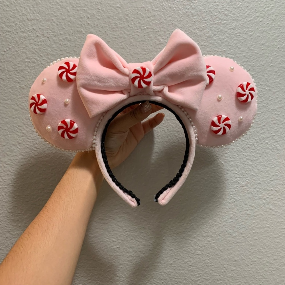 NEW PEPPERMINT DISNEY EARS HEADBAND